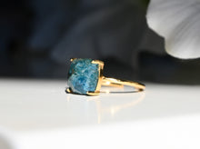 Load image into Gallery viewer, Apatite Gold Adjustable Ring
