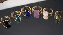 Load image into Gallery viewer, BOSS | Choose Your Crystal Gold Ring | Adjustable + Nickel Free

