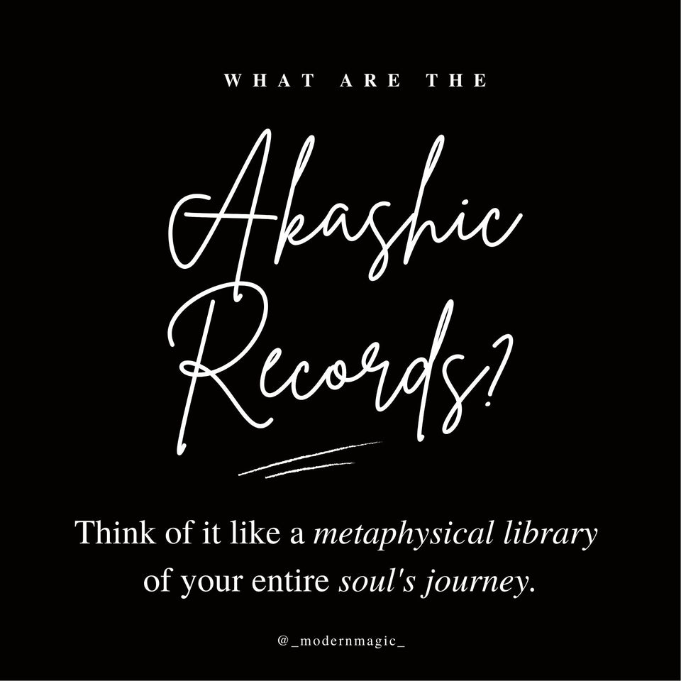 What are the Akashic Records? Think of it like a metaphysical library of your entire soul's journey.Learn and book a session now!