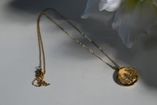 Load image into Gallery viewer, Goddess Isis Pendant Necklace - 14k Gold Stainless steel with cable chain
