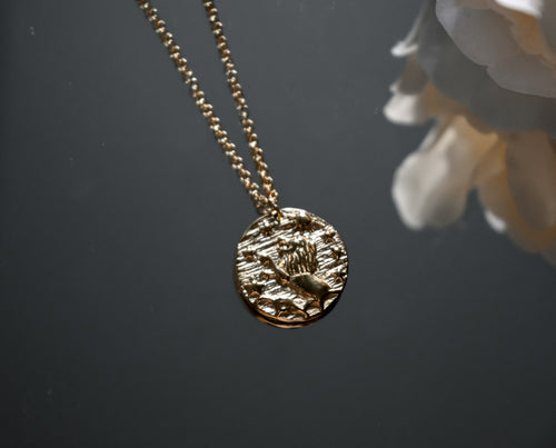 14k Gold Coin Necklace